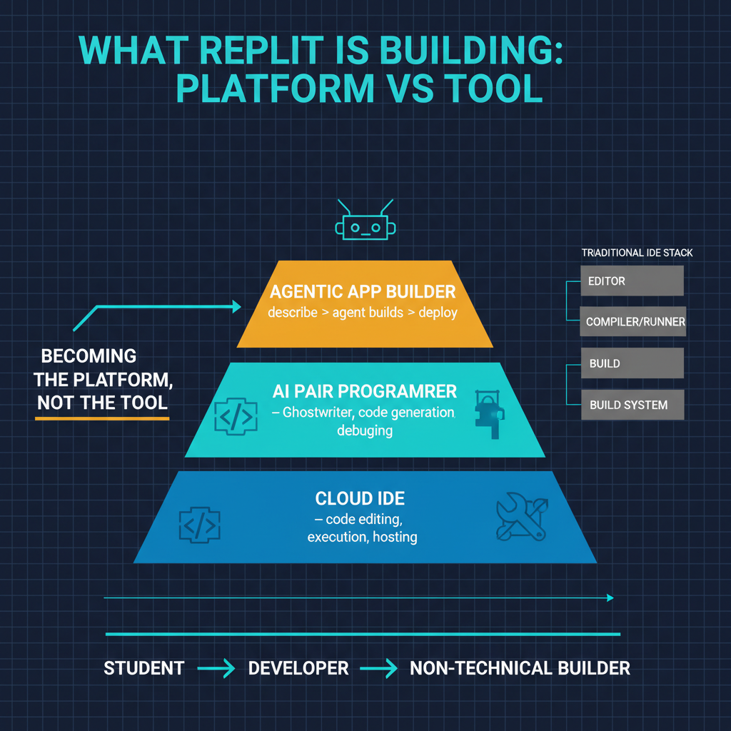 Replit product evolution: from IDE to AI application building platform