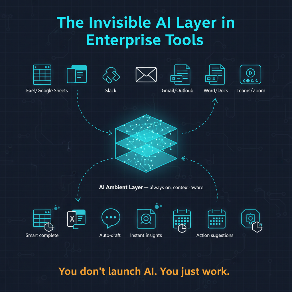 AI ambient layer: invisible AI integrated into everyday enterprise tools