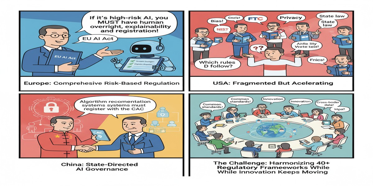 Global Ai Governance Regulation - Educational Comic