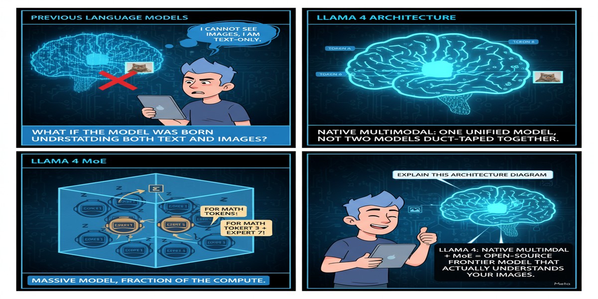 Llama4 Multimodal Moe - Educational Comic