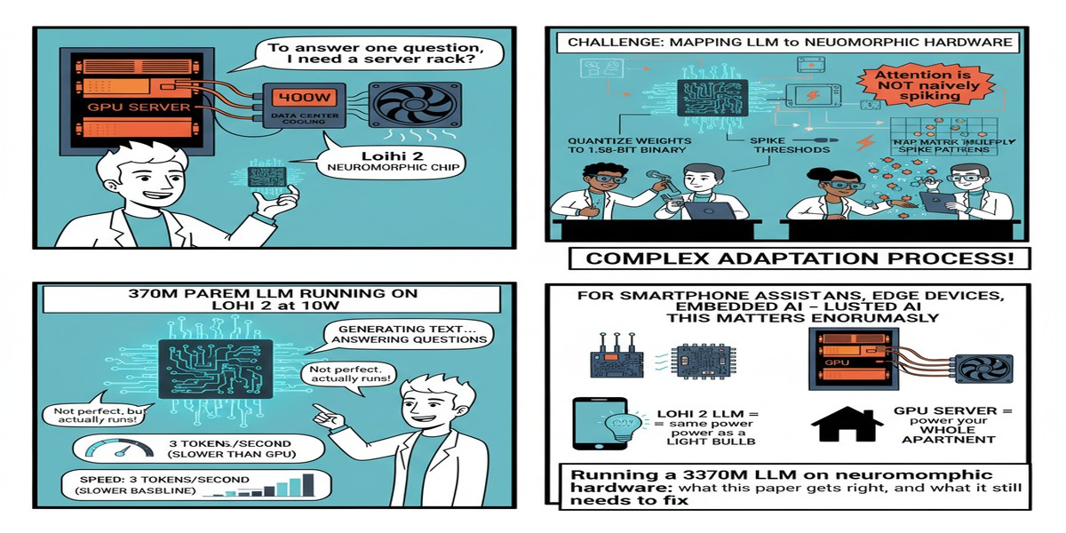 Neuromorphic Llm Loihi2 - Educational Comic
