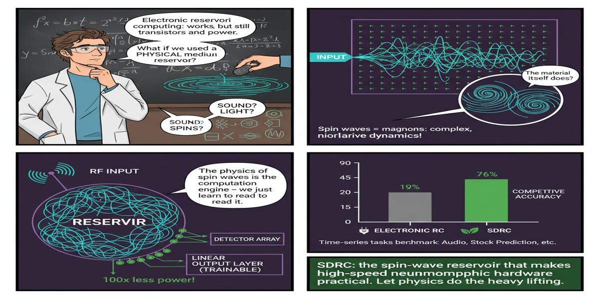Spectral Dynamics Reservoir Computing - Educational Comic