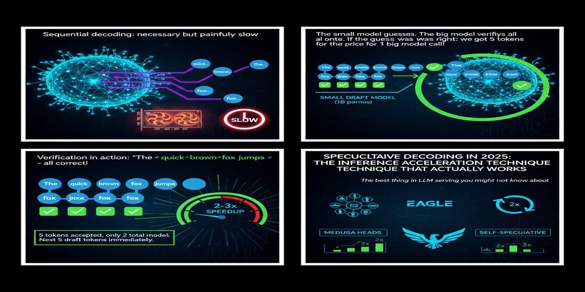 Speculative Decoding Survey - Educational Comic