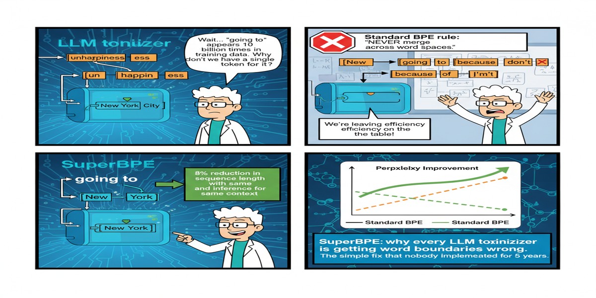 Superbpe Cross Word Tokenization - Educational Comic