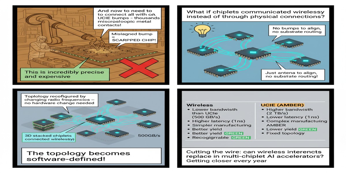 Wireless Multi Chiplet Ai - Educational Comic