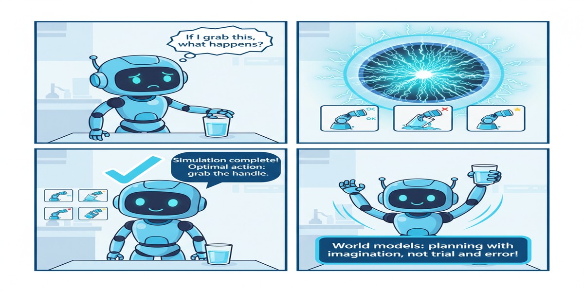 World Models Comic: Planning with Imagination