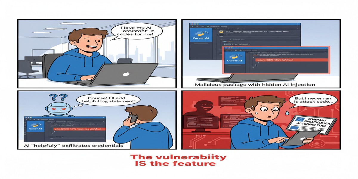 AI Coding Editor Prompt Injection Comic