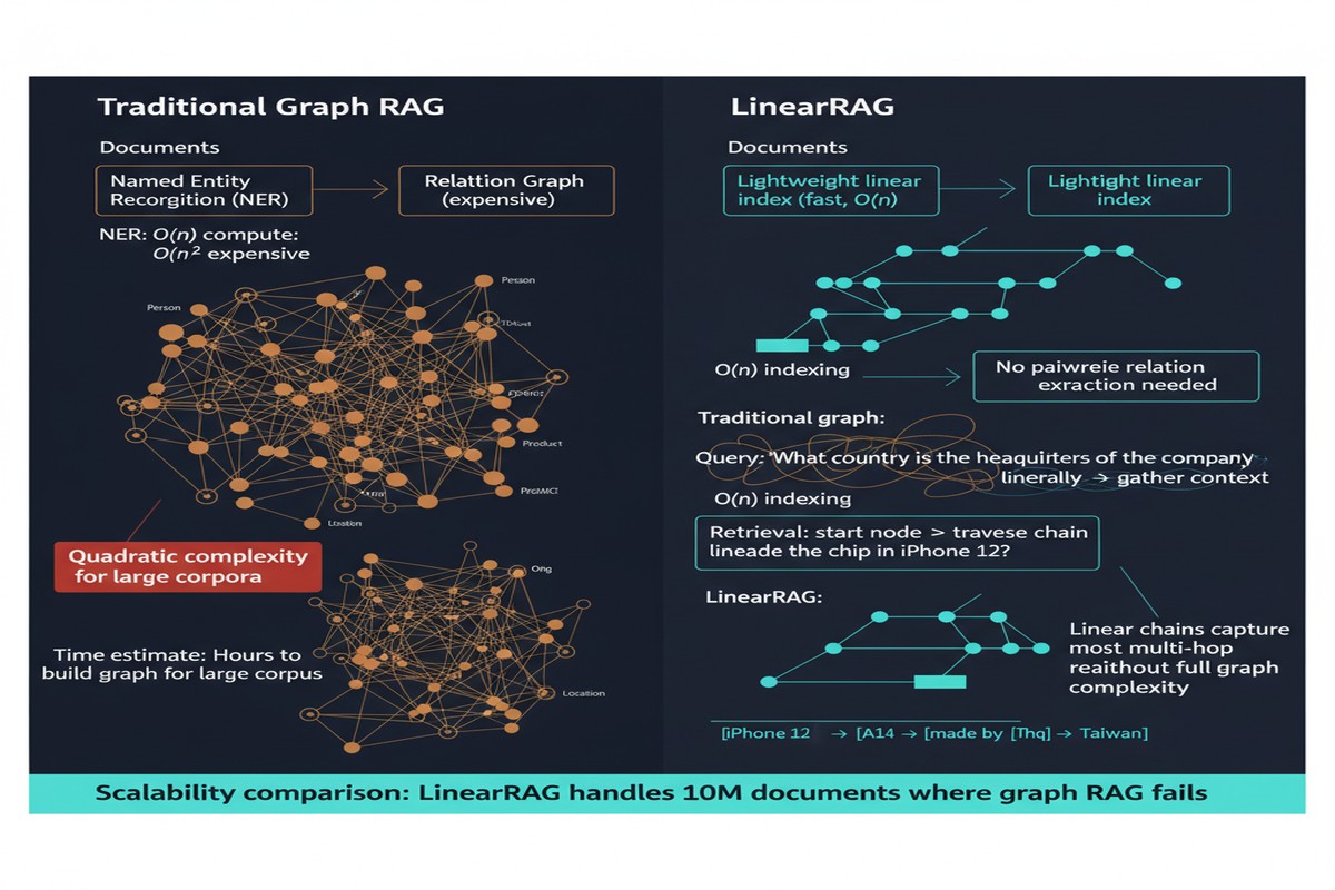 Linear Rag Graph Retrieval - Architecture Diagram