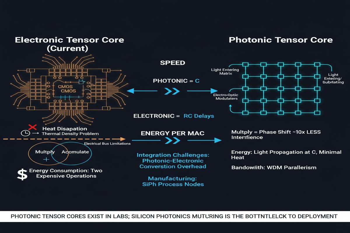 Photonic Tensor Core - Architecture Diagram